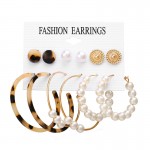 Arihant Gold Plated Multi Studs and Hoop Earrings Set of 12
