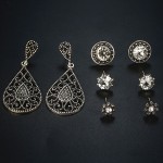 Arihant Trendy American Diamond Vintage Retro Mesmerizing Stud & Droplets Earrings For Women/Girls PC-ERG-133