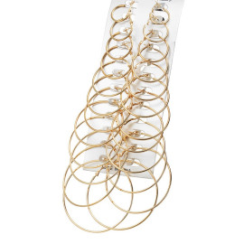 Arihant Elegant Steampunk Round Small to Big 12 Pair of Hoop Earrings For Women/Girls PC-ERG-146