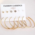 Arihant Combo of 6 Pair Gold Plated Earrings PC-ERG-154