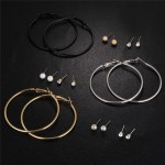 Arihant Combo of 9 Pair Copper Plated Hoop & Stud Earrings PC-ERG-168