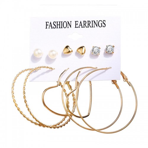 Arihant Exclusive Gold Plated Set of 6 Stud & ...