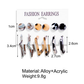 Arihant Trendy Silver Plated 6 Pair of Earrings For Women/Girls PC-ERG-195