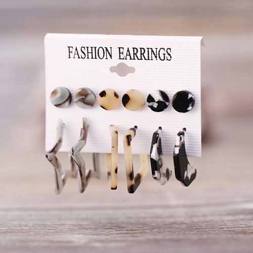Arihant Trendy Silver Plated 6 Pair of Earrings Fo...