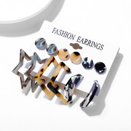 Arihant Trendy Silver Plated 6 Pair of Earrings For Women/Girls PC-ERG-195
