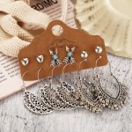 Arihant Trendy Oxidised German Silver Plated 6 Pair of Earrings For Women/Girls 8608