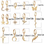 Arihant Jewellery For Women Multicolor Gold Plated Earrings Combo 8644