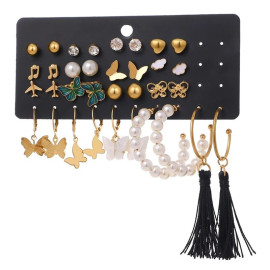 Arihant Gold Plated Studs Earrings Combo For Women/Girls
