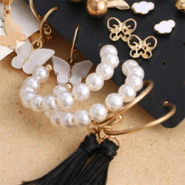 Arihant Gold Plated Studs Earrings Combo For Women/Girls