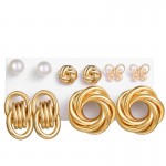 Arihant Gold Plated Studs Earrings Combo For Women/Girls