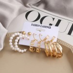 Arihant Gold Plated Hoops Earrings Combo For Women/Girls
