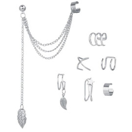 Arihant Jewellery For Women Silver Plated Earcuffs Combo