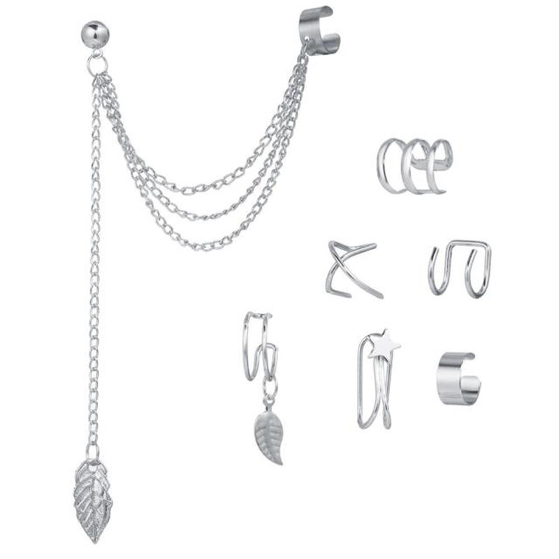 Arihant Jewellery For Women Silver Plated Earcuffs Combo
