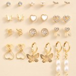 Arihant Jewellery For Women Gold Plated Drop Earrings Combo of Trending 12 Pairs