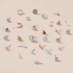 Arihant Jewellery For Women Gold Plated Multicolor Studs Combo of 30 Quirky Pairs