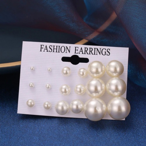 Arihant Off White Gold Plated Stud Earrings Set of...