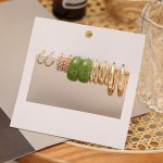 Arihant Gold Plated Set of 5 Quirky Hoop Earrings Set For Women and Girls
