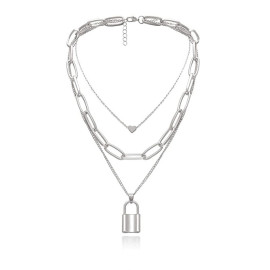 Arihant Stunning Lock Design Multi Layered Necklace Jewellery For Women