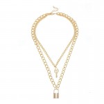 Arihant Stunning Lock Design Multi Layered Necklace Jewellery For Women