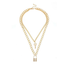 Arihant Stunning Lock Design Multi Layered Necklace Jewellery For Women