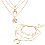 Arihant Gold Plated Layered Necklace Combo