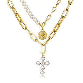 Arihant Jewellery For Women Gold Plated Layered Necklace Combos
