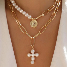 Arihant Jewellery For Women Gold Plated Layered Necklace Combos