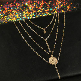 Arihant Jewellery For Women Gold Plated Layered Necklace Combos