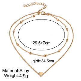 Arihant Jewellery For Women Gold Plated Layered Necklace Combos