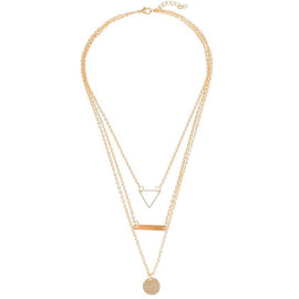 Arihant Jewellery For Women Gold and Silver-Plated Layered Necklace-Set Of 2