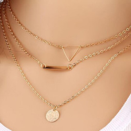 Arihant Jewellery For Women Gold and Silver-Plated Layered Necklace-Set Of 2