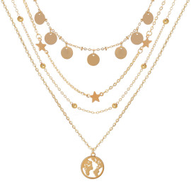 Arihant Jewellery For Women Gold-Plated Layered Necklace-Set Of 2