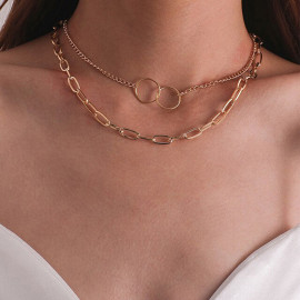 Arihant Jewellery For Women Gold-Plated Layered Necklace-Set Of 2