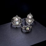 Arihant Combo of 16 Silver Plated Mixed Sized Rings PC-RNG-902