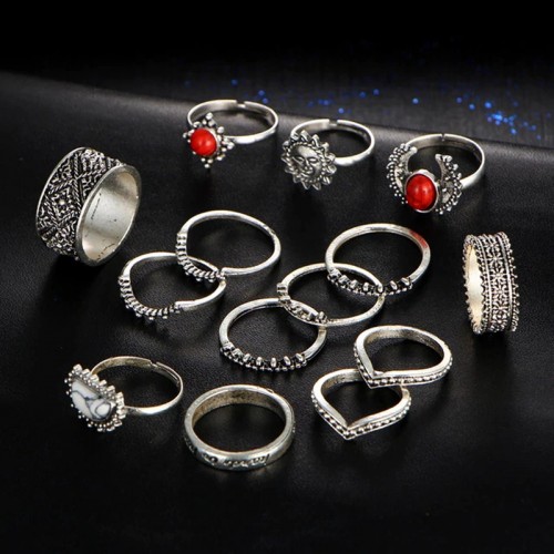 Arihant Jewellery For Women Silver Plated Rings Co...