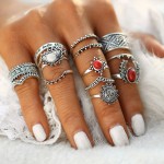 Arihant Jewellery For Women Silver Plated Rings Combo 913