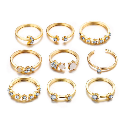 Arihant Jewellery For Women Gold Plated Rings Combo 914