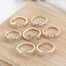 Arihant Jewellery For Women Gold Plated Rings Combo