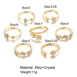Arihant Jewellery For Women Gold Plated Rings Combo