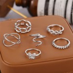 Arihant Jewellery For Women Silver Plated Rings Combo