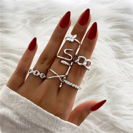 Arihant Jewellery For Women Silver Plated Rings Combo