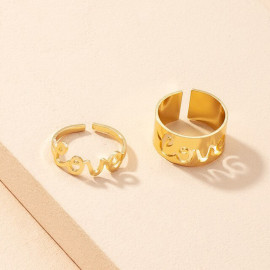 Arihant Jewellery For Women Gold Plated Rings Combo