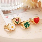 Arihant Jewellery For Women Gold Plated Multicolor Rings Set of 4