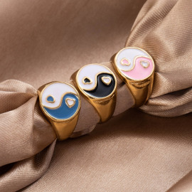 Arihant Jewellery For Women Gold Plated Multicolor Rings Set of 3