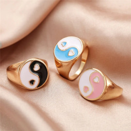 Arihant Jewellery For Women Gold Plated Multicolor Rings Set of 3