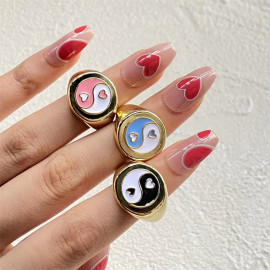 Arihant Jewellery For Women Gold Plated Multicolor Rings Set of 3