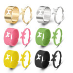 Arihant Jewellery For Women Gold Plated Multicolor Butterfly inspired Rings Set of 12