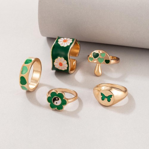 Arihant Jewellery For Women Gold Plated Green Ring...