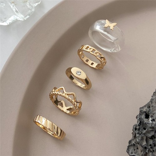 Arihant Jewellery For Women Gold Plated Rings Set ...