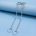 Arihant Jewellery For Women Silver Plated Silver-Toned Chain Ring Set of 2